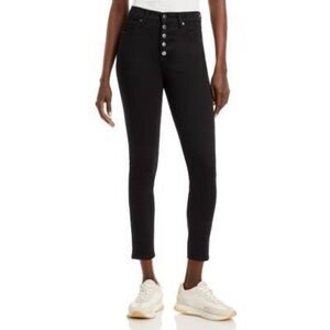 Veronica Beard Maera High Rise Skinny Jeans in Onyx, Size 26